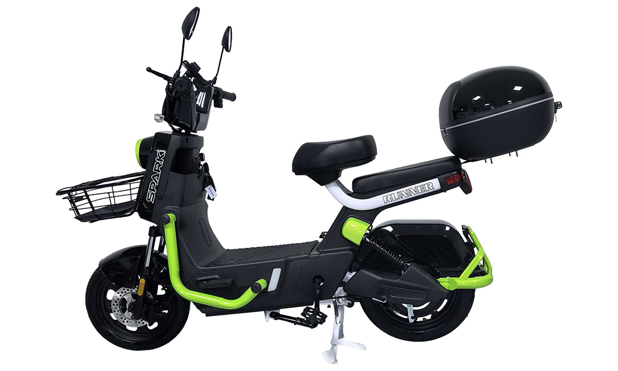 Велосипед с электромотором SPARK RUNNER 12" размер 16", год 2026, 60V/1000W/25Ah, черный 
